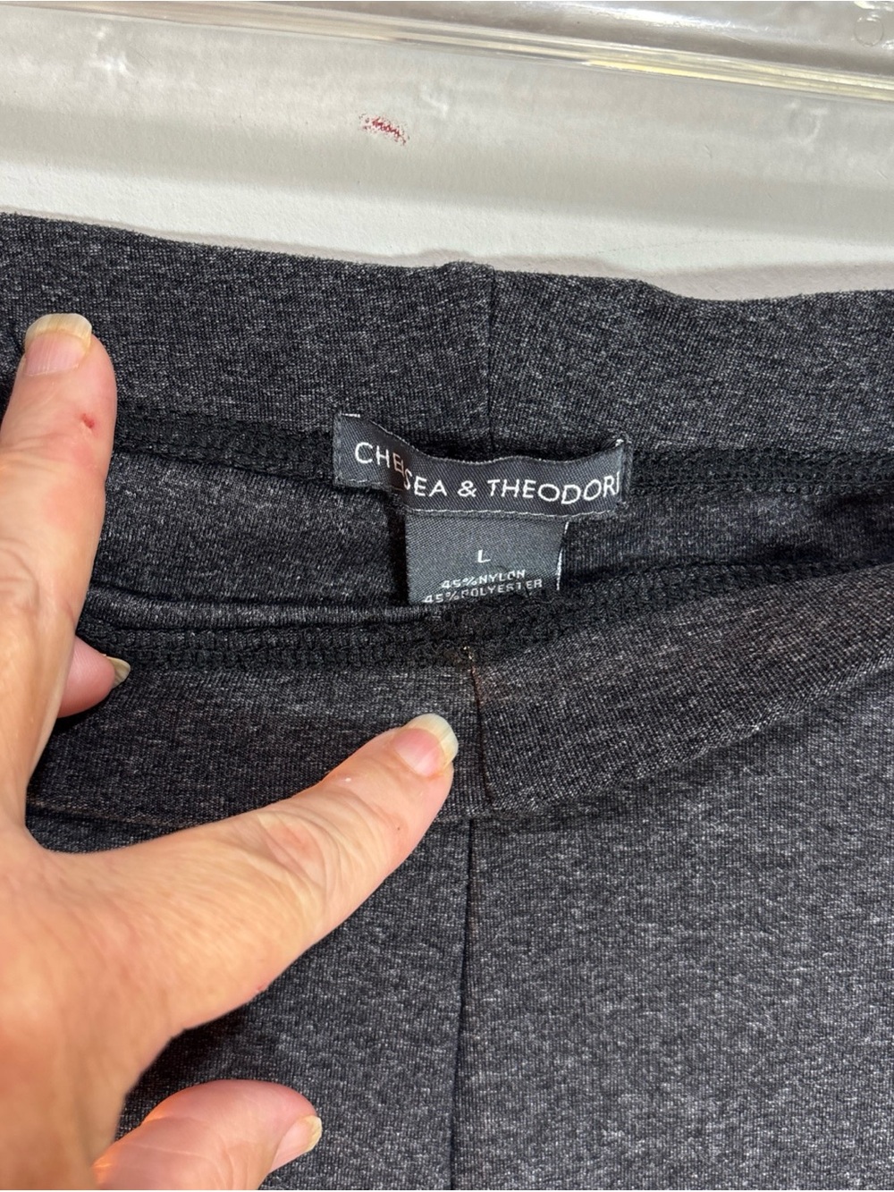 Chelsea & Theodore Men's Charcoal Gray Pants. 808